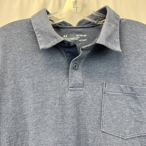 Under Armour Men's Navy Short Sleeved Polo Shirt Size XL - Picture 3 of 9